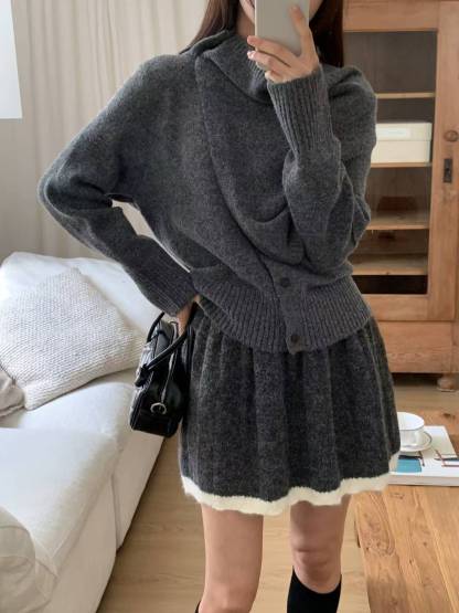 C3101 Half Wrapped In You Knit Set