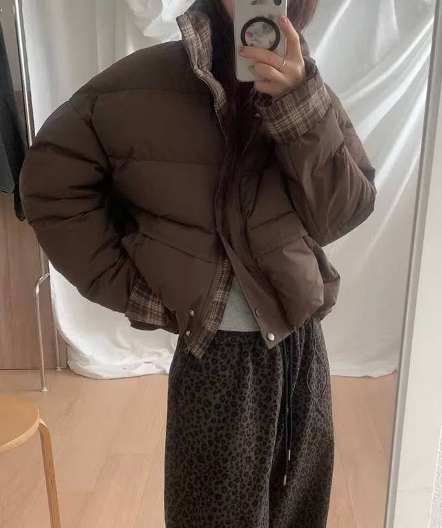 [WEBSITE EXCLUSIVE] C3103 Checkered Charm Puffer Jacket