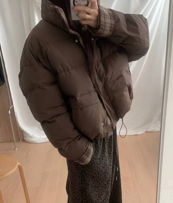 [WEBSITE EXCLUSIVE] C3103 Checkered Charm Puffer Jacket