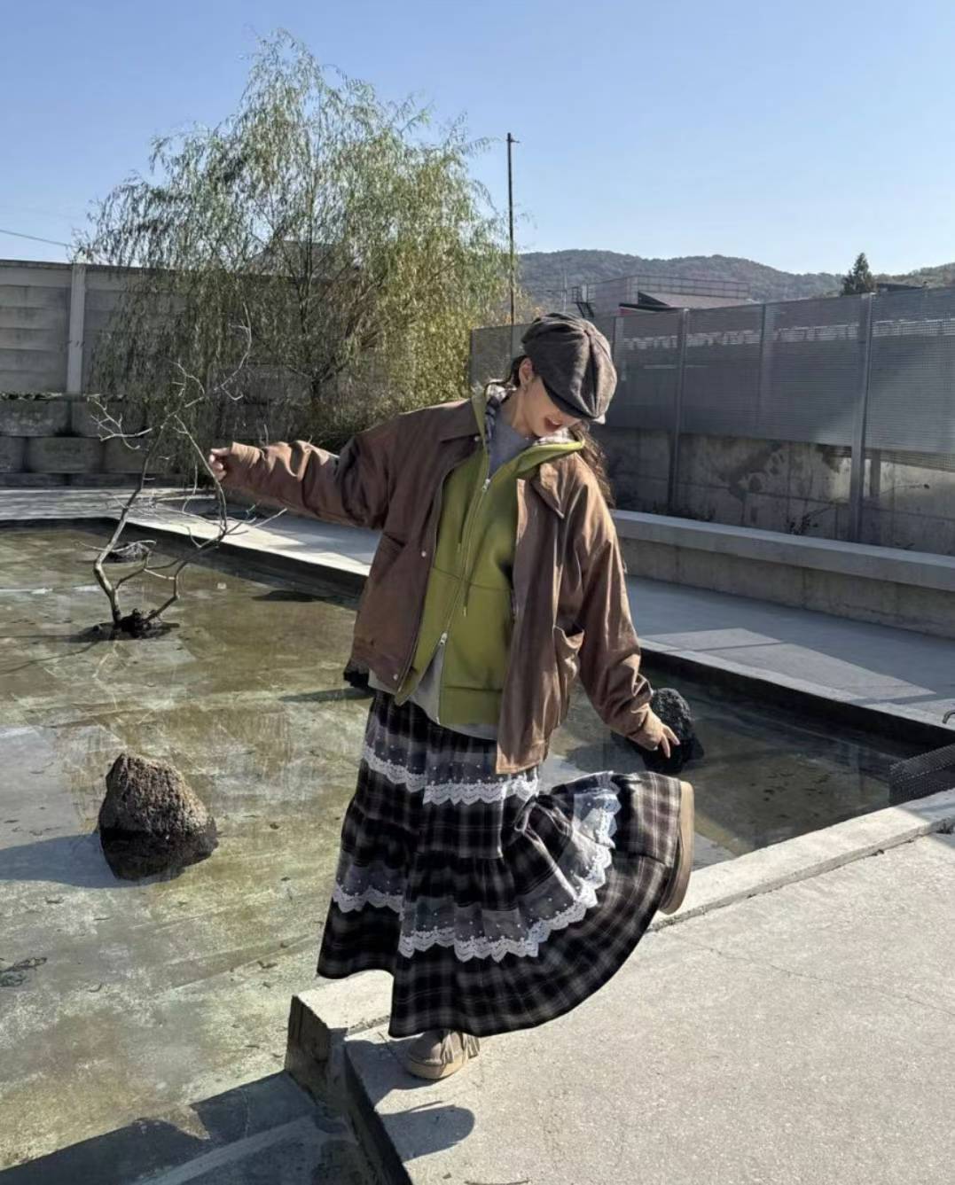 [WEBSITE EXCLUSIVE] C3104 Vintage Tiered Maxi Skirt