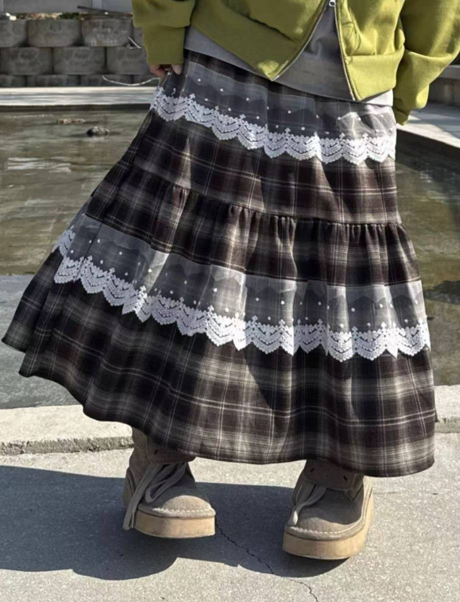 [WEBSITE EXCLUSIVE] C3104 Vintage Tiered Maxi Skirt