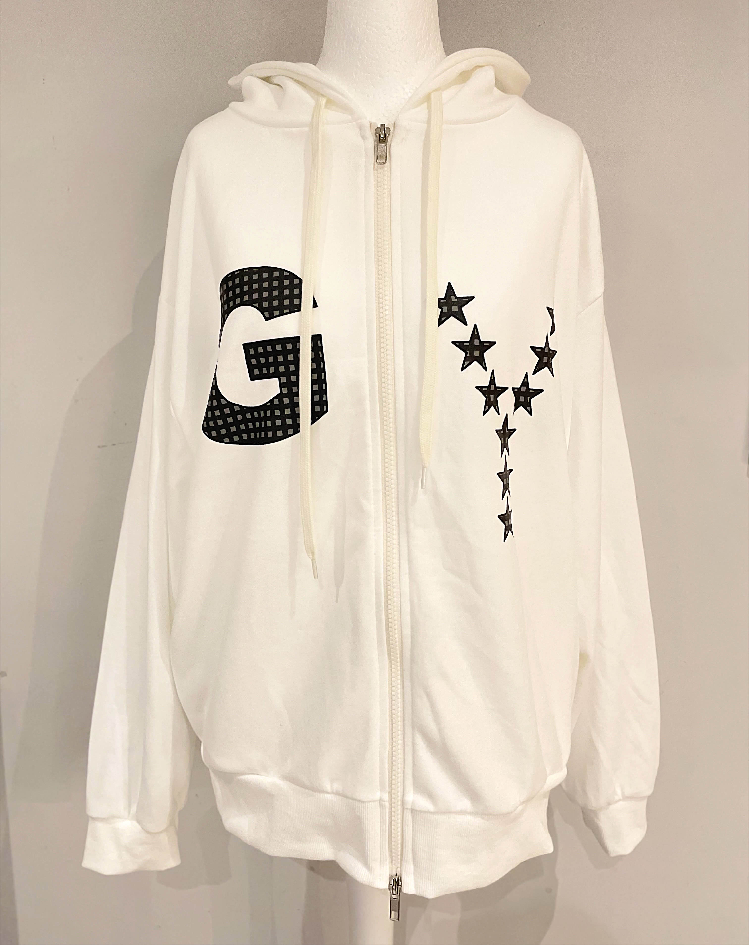 C3303 Starry Double Zip Hoodie