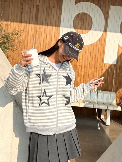 [WEBSITE EXCLUSIVE] C3307 Stellar Stripes Hoodie