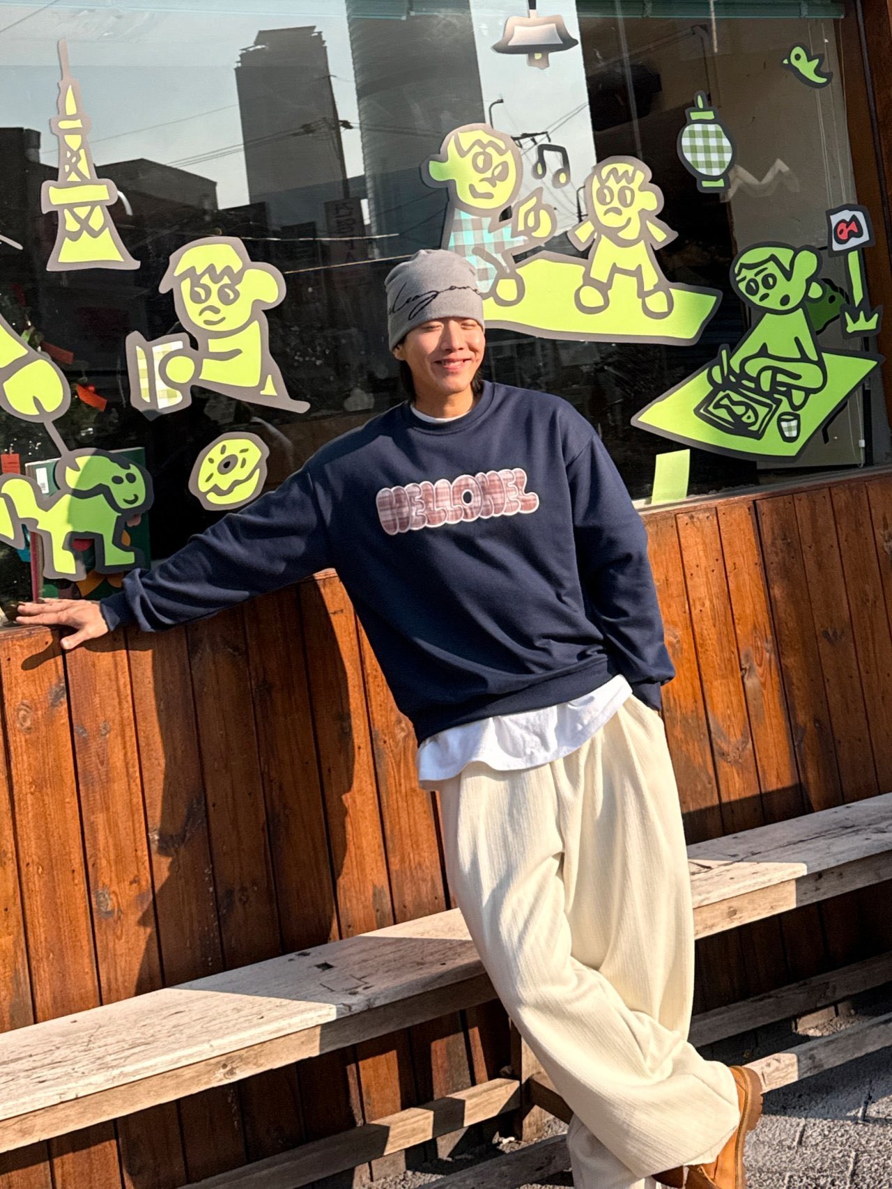 [Preorder 1st Drop Price] C3311 Hellohel Checkered Sweater