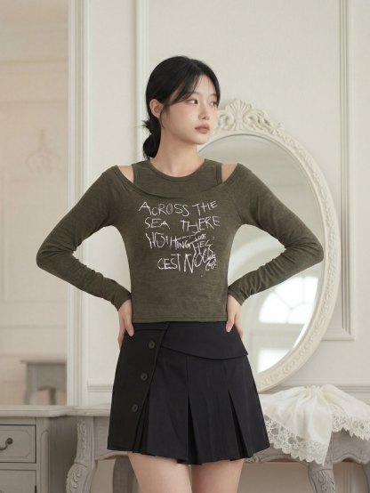 [Preorder 1st Drop Price] C3320 Seabound Graffiti Top