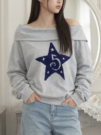 [Preorder 1st Drop Price] C3323 Number Stellar Sweater