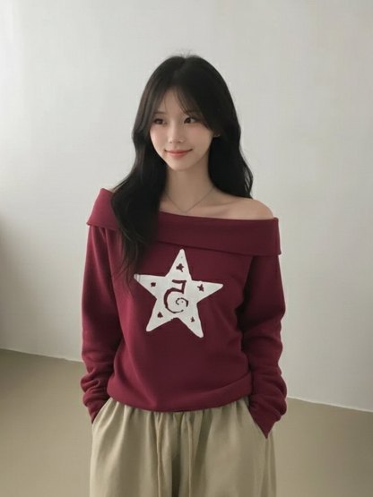 [Preorder 1st Drop Price] C3323 Number Stellar Sweater