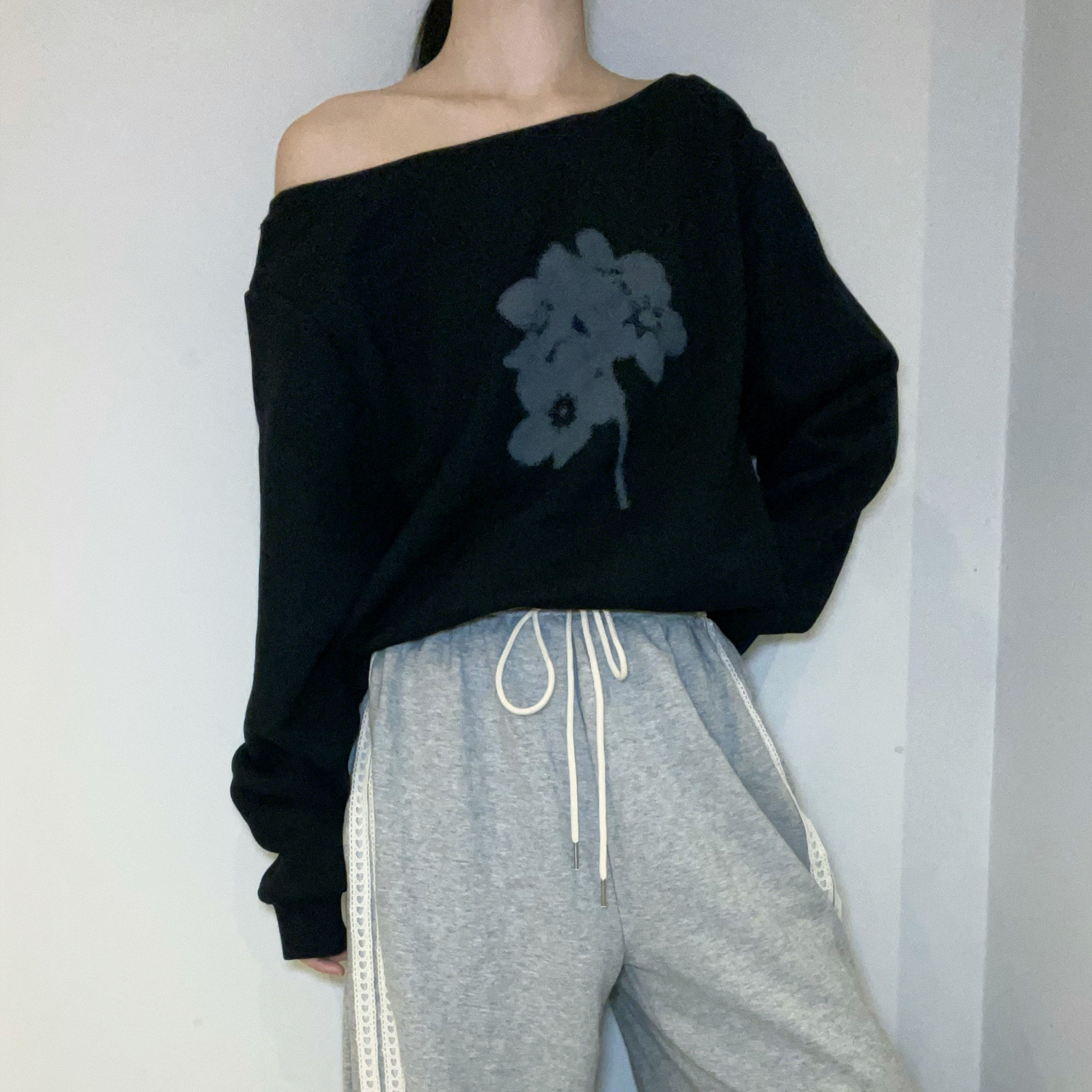 C3401 Floral Breeze Sweater