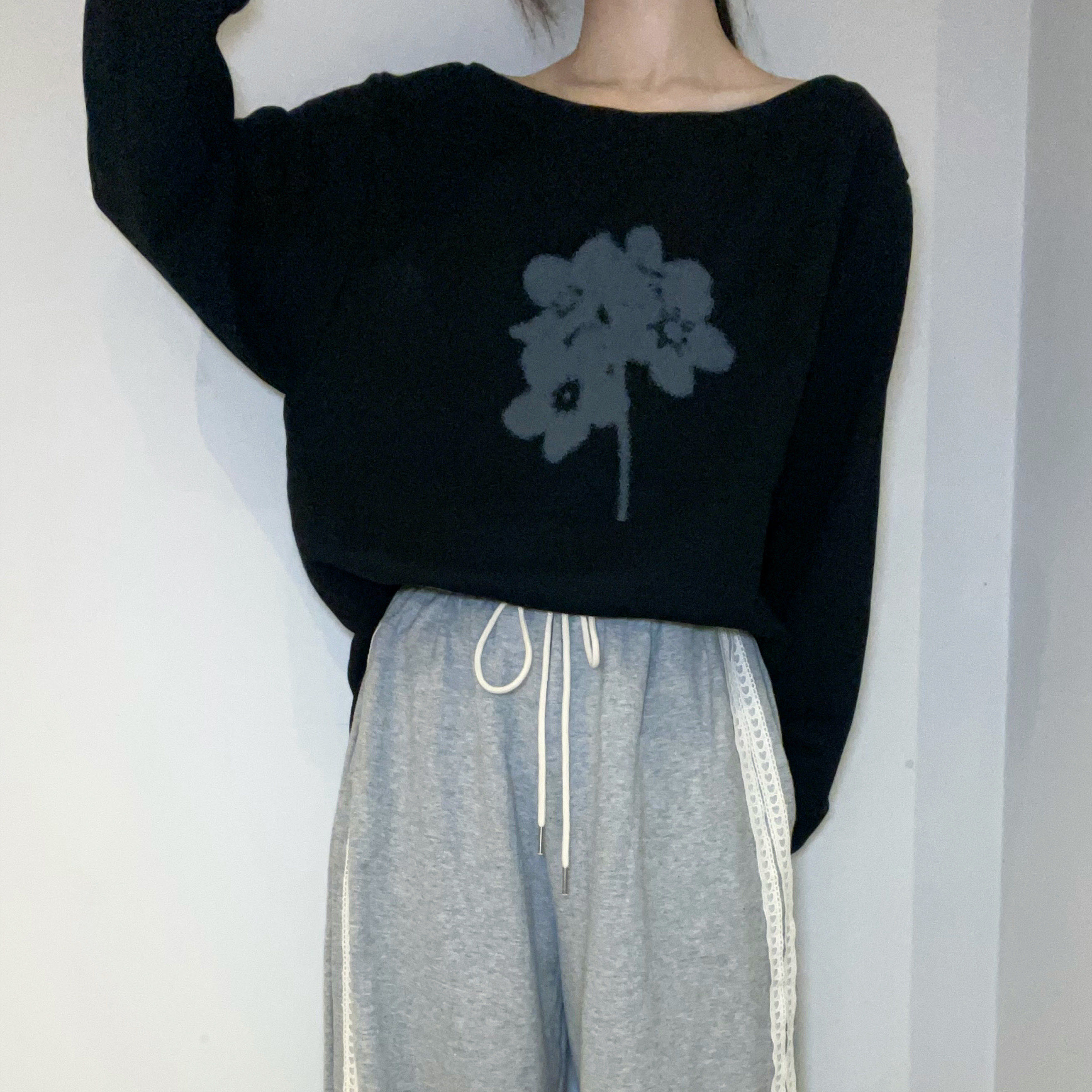 C3401 Floral Breeze Sweater