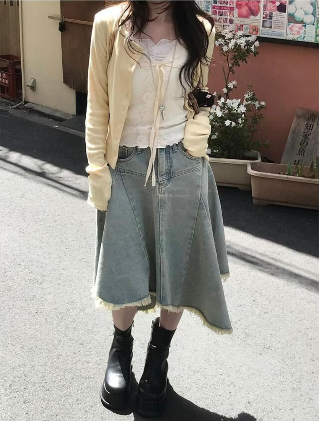 [Preorder 1st Drop Price] C3509 Denim Midi Skirt