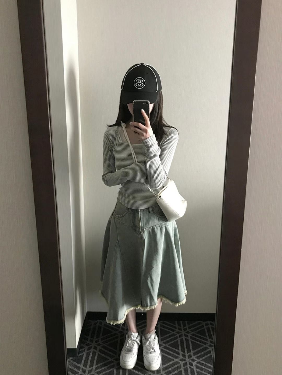 [Preorder 1st Drop Price] C3509 Denim Midi Skirt