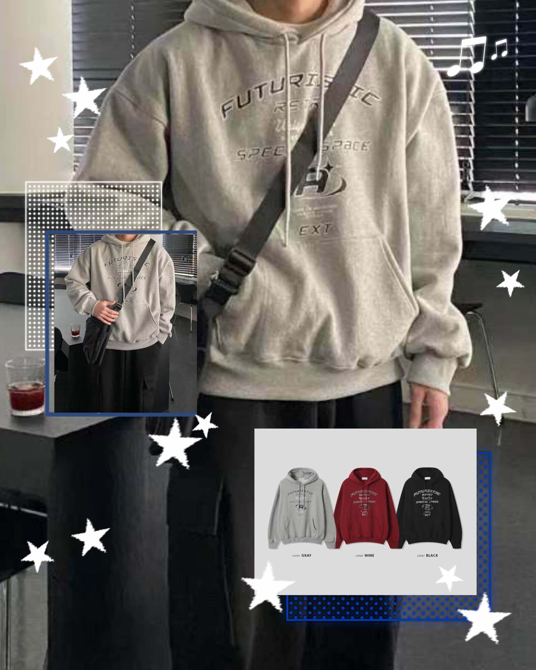 [Preorder 1st Drop Price] C3602 Futuristic Hoodie