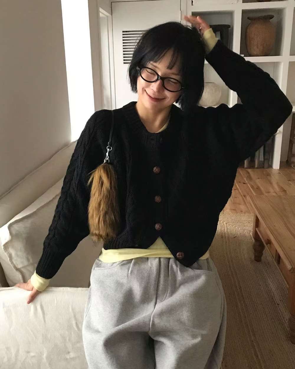 [WEBSITE EXCLUSIVE] C3702 Twist Knit Cardigan