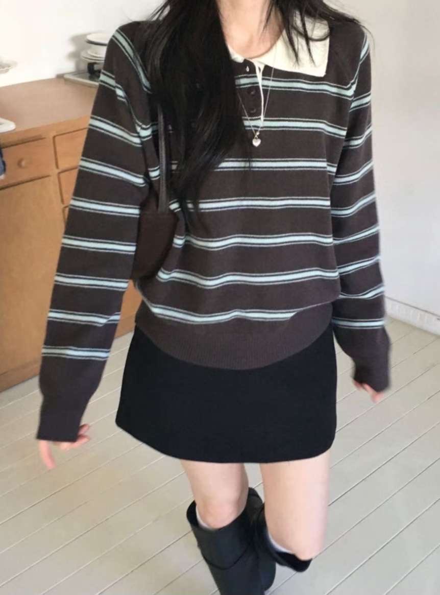 [WEBSITE EXCLUSIVE] C3703 Preppy Academy Sweater