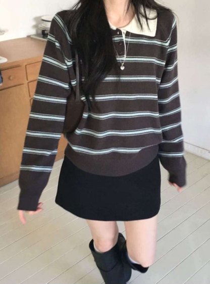 [WEBSITE EXCLUSIVE] C3703 Preppy Academy Sweater