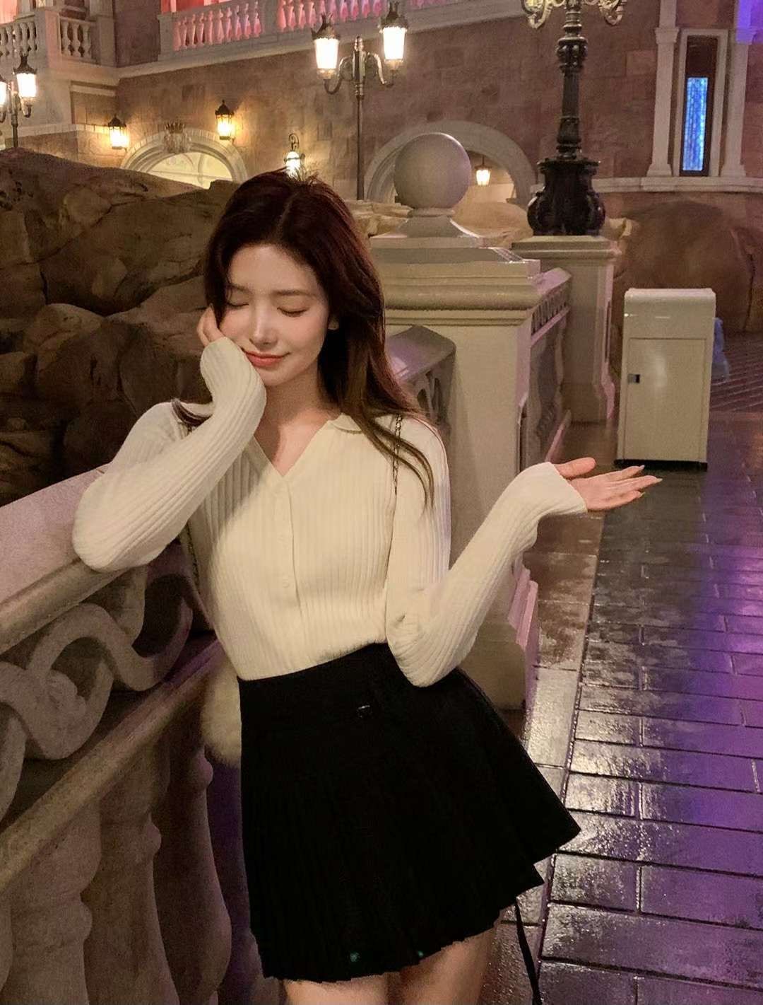 [WEBSITE EXCLUSIVE] C3704 Elegant Knit Top