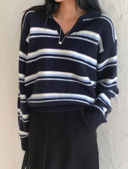 [Preorder 1st Drop Price] C3706 Soft Polo Sweater