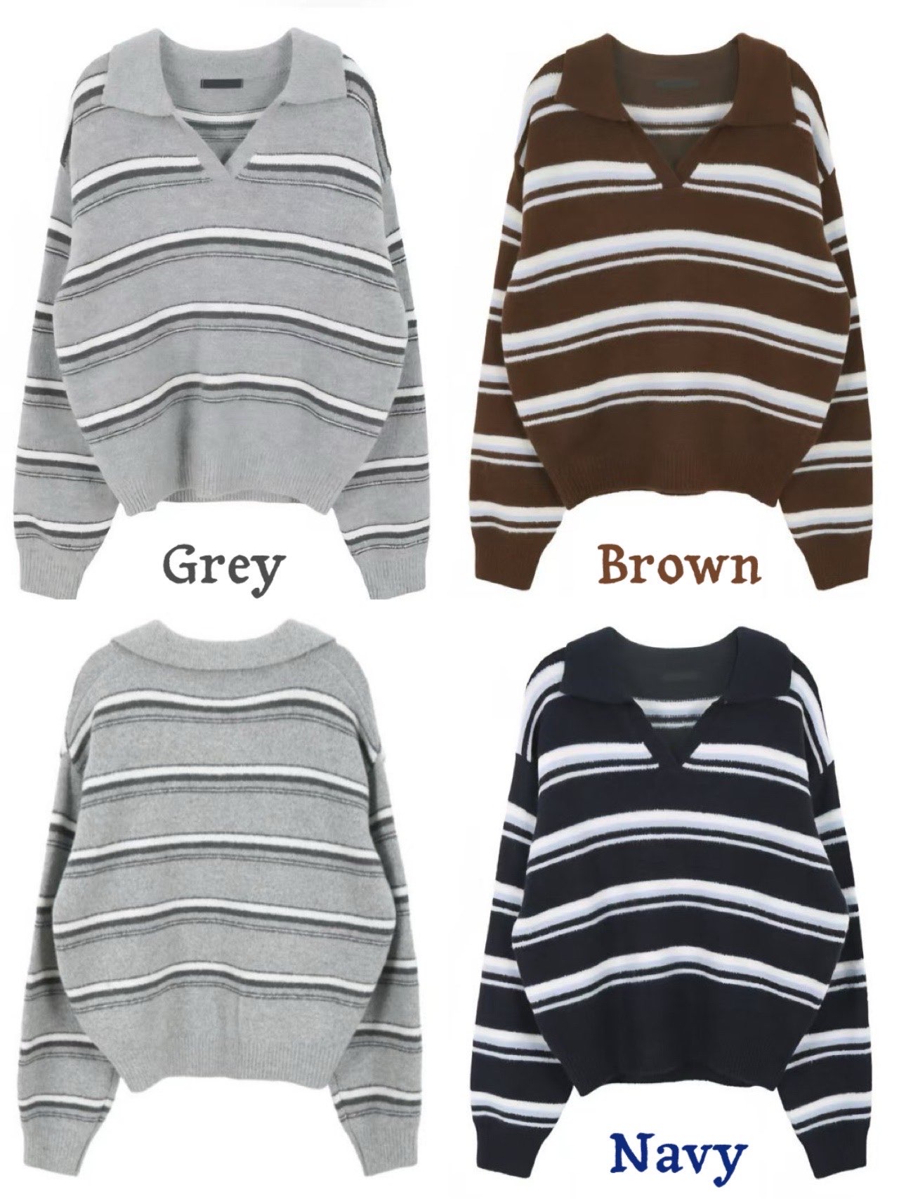 [Preorder 1st Drop Price] C3706 Soft Polo Sweater