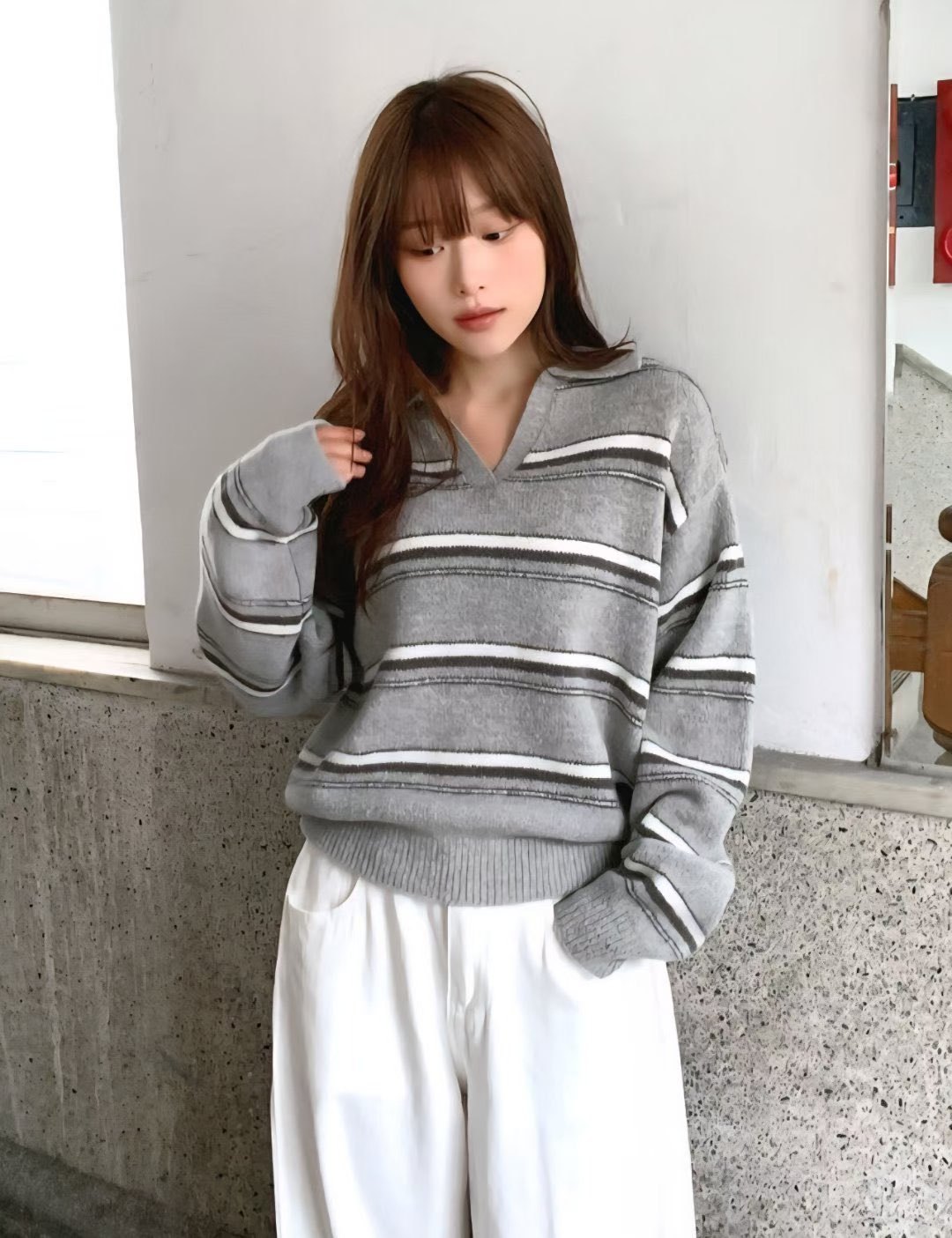 [Preorder 1st Drop Price] C3706 Soft Polo Sweater