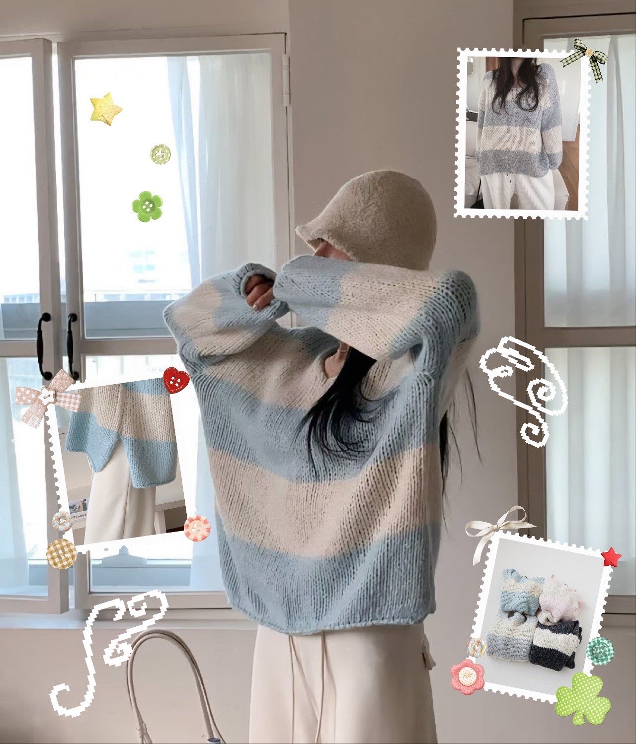 [Preorder 1st Drop Price] C3707 Pastel Knit Sweater