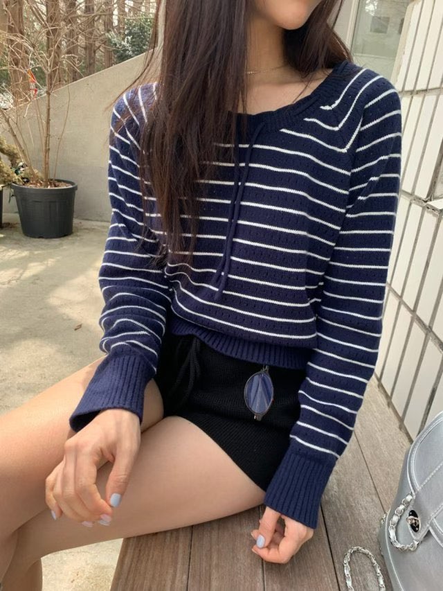 [Preorder 1st Drop Price] C3708 Quiet Stripe Sweater