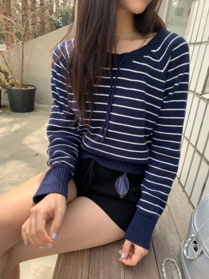 [Preorder 1st Drop Price] C3708 Quiet Stripe Sweater