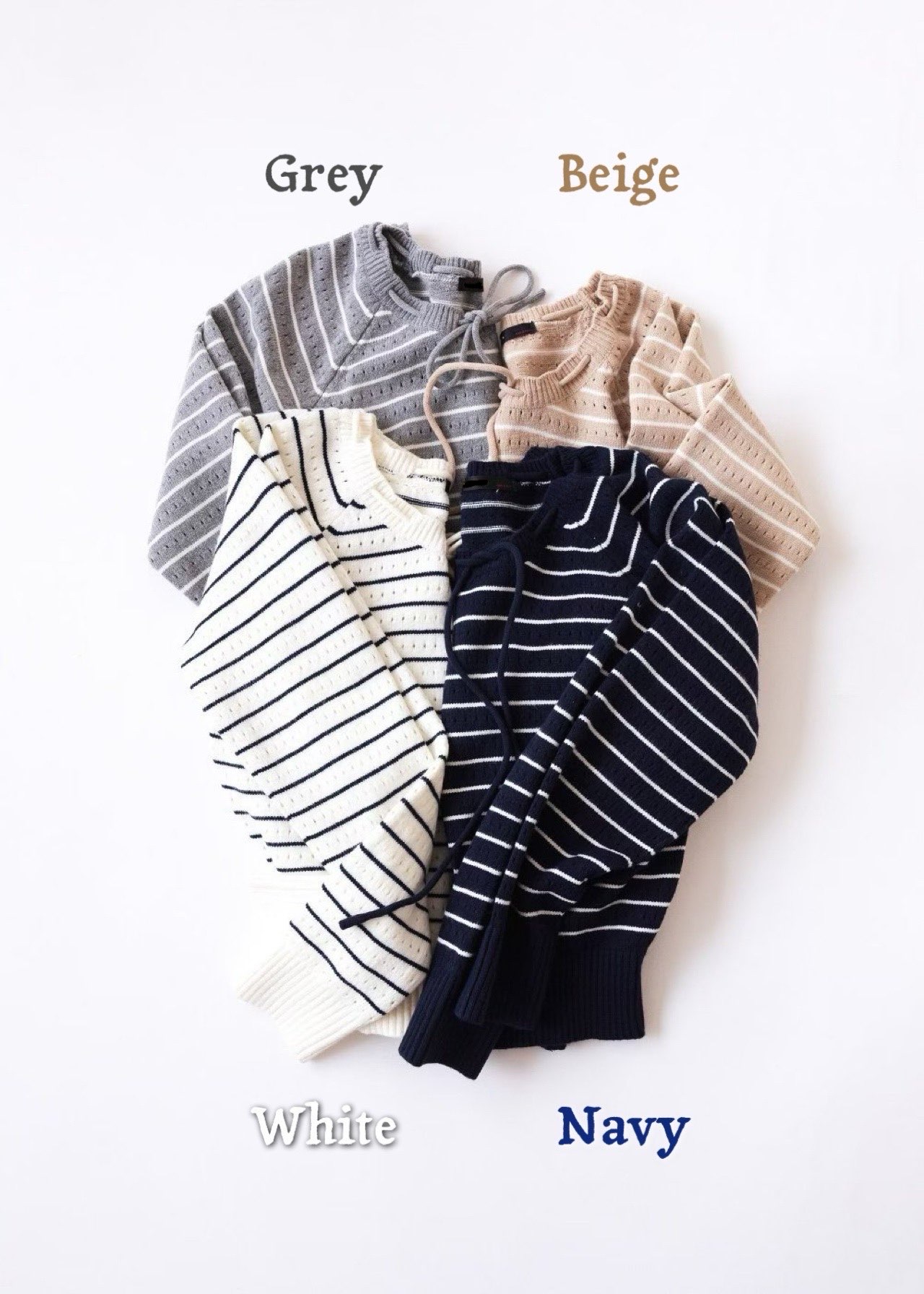 [Preorder 1st Drop Price] C3708 Quiet Stripe Sweater