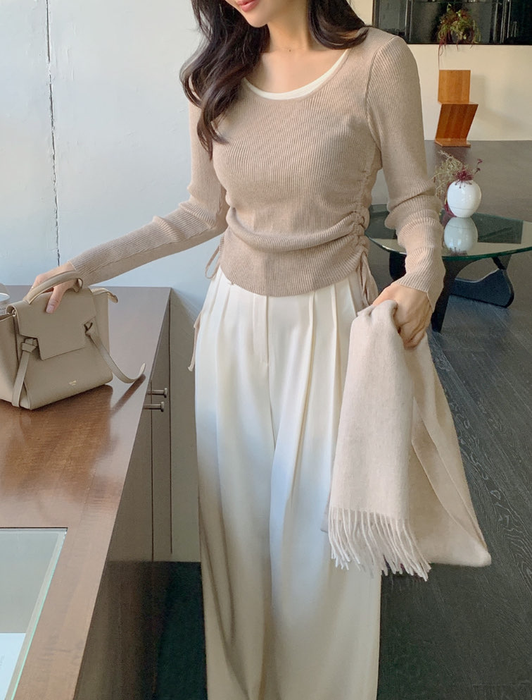 [Preorder 1st Drop Price] C3710 Echo Shirring Top