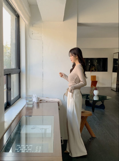 [Preorder 1st Drop Price] C3710 Echo Shirring Top