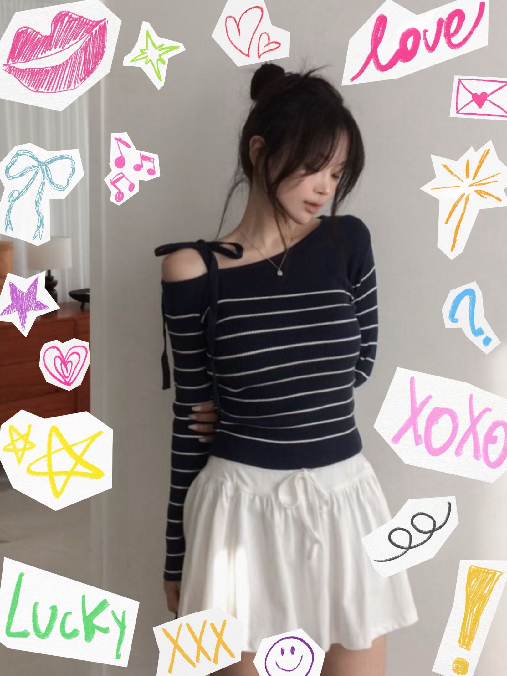 [Preorder 1st Drop Price] C3711 Sailor Ribbon Top