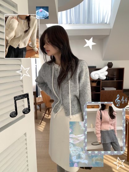 [Preorder 1st Drop Price] C3802 Petal Knit Cardigan