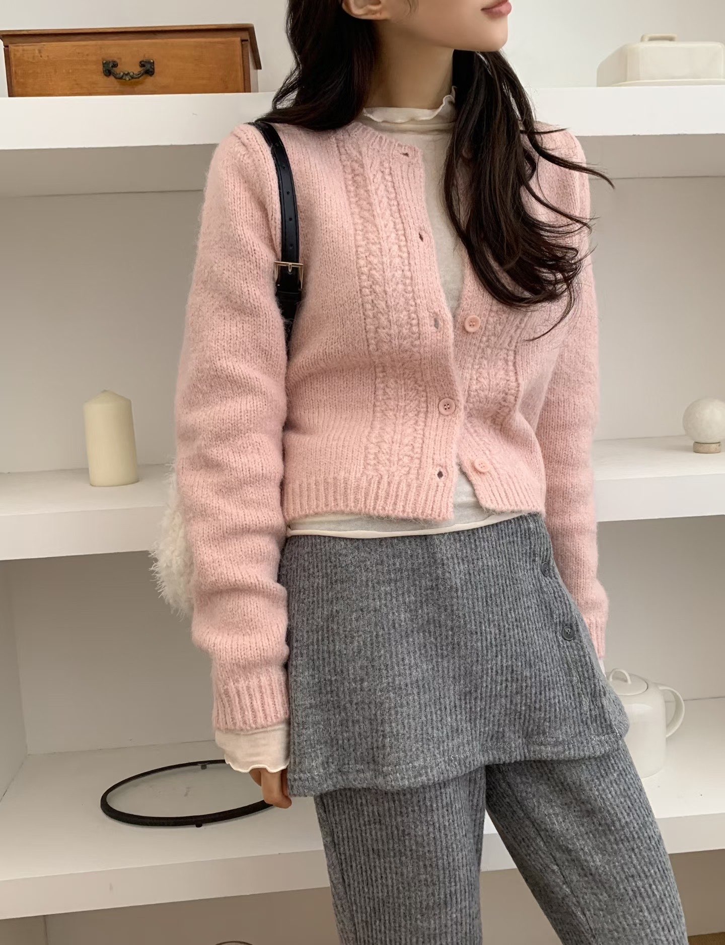 [Preorder 1st Drop Price] C3802 Petal Knit Cardigan