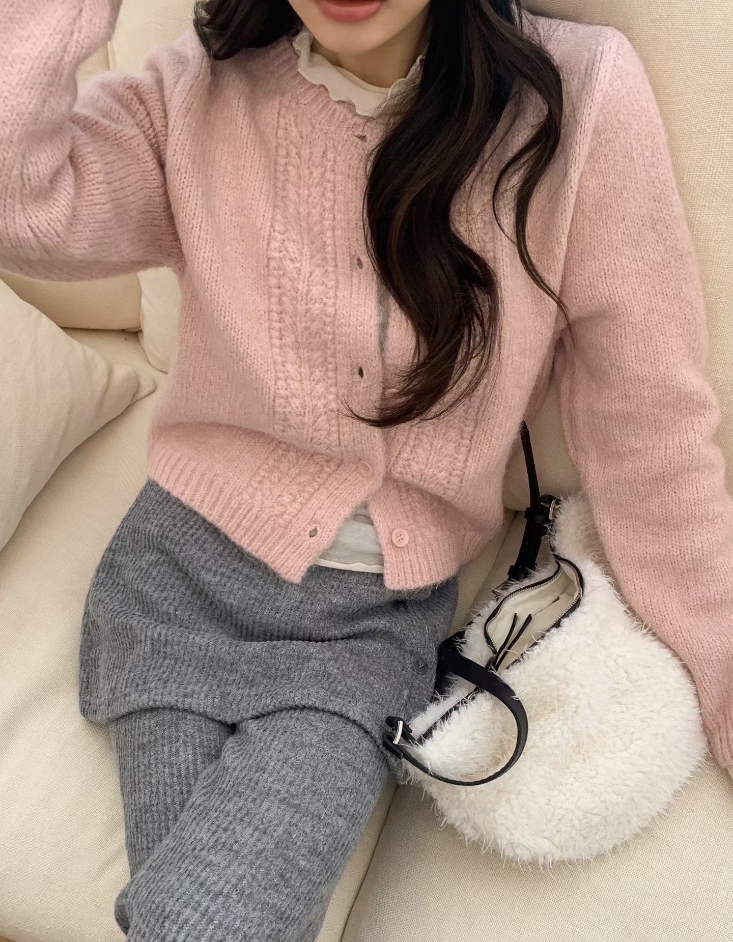 [Preorder 1st Drop Price] C3802 Petal Knit Cardigan