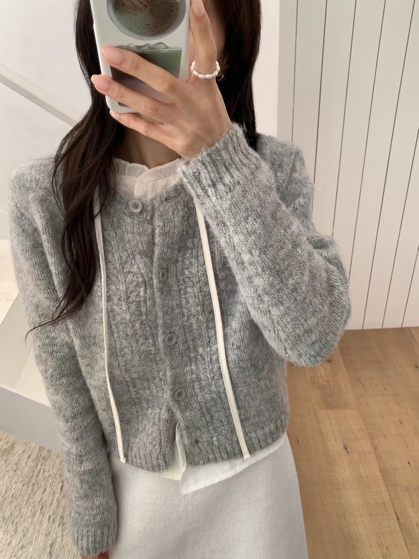 [Preorder 1st Drop Price] C3802 Petal Knit Cardigan