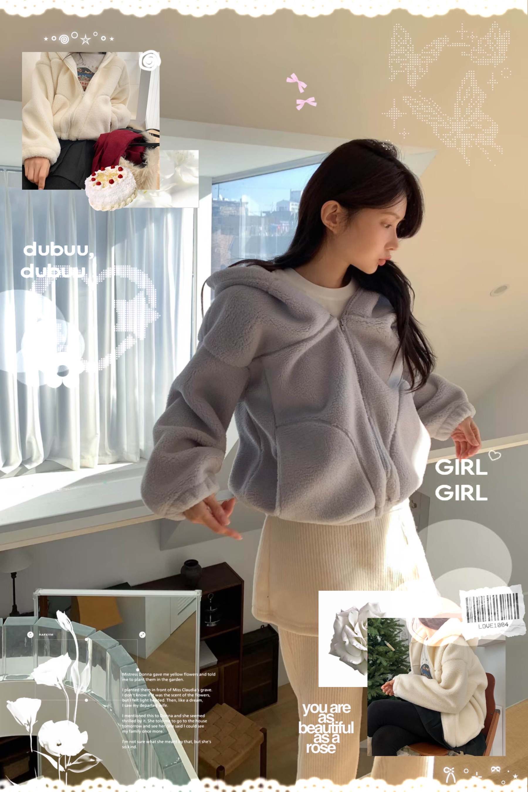 [Preorder 1st Drop Price] C3803 Bunny Hoodie Jacket