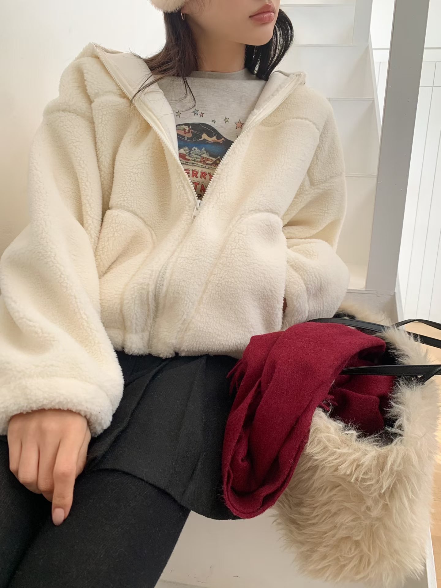 [Preorder 1st Drop Price] C3803 Bunny Hoodie Jacket