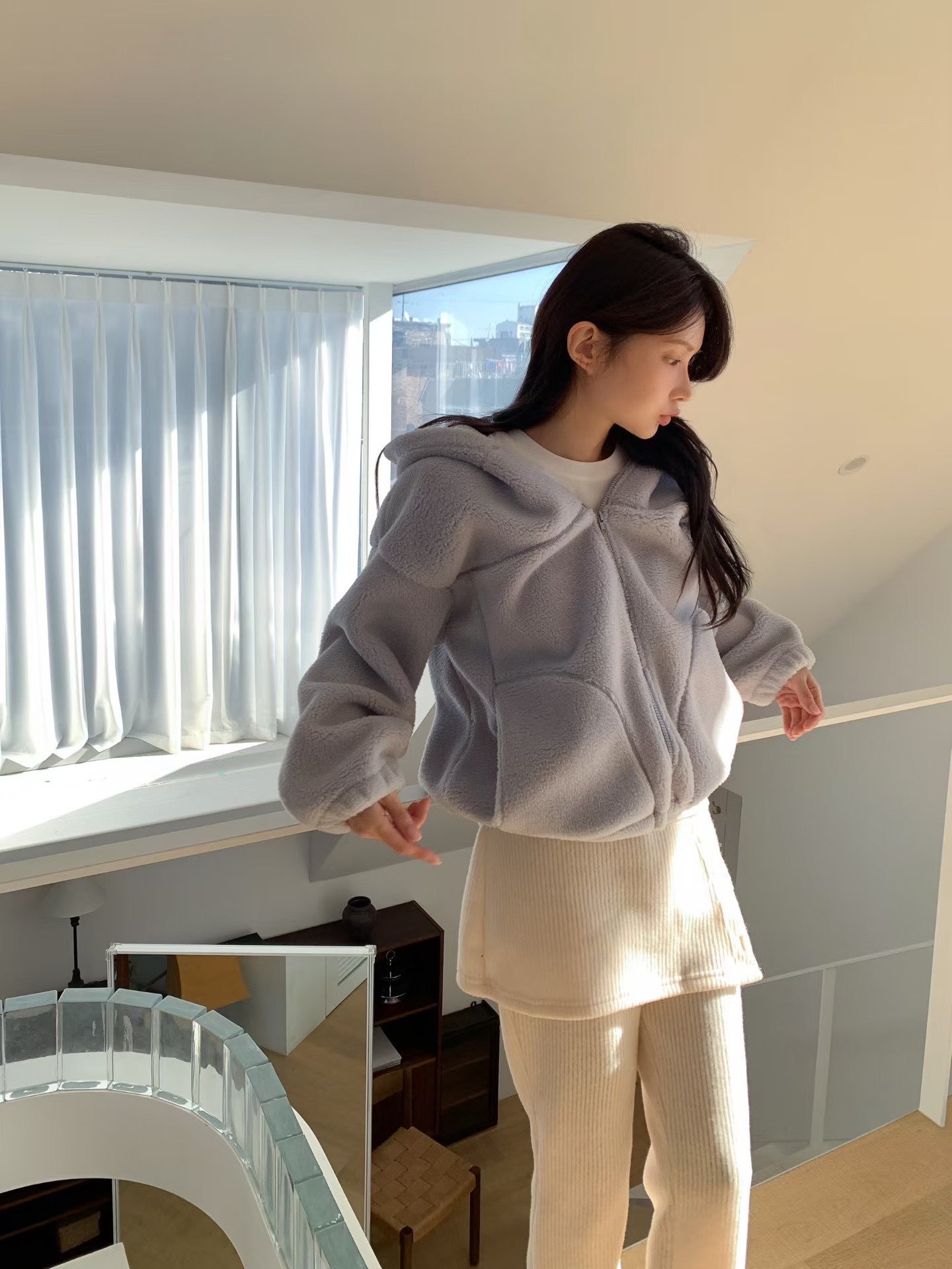 [Preorder 1st Drop Price] C3803 Bunny Hoodie Jacket