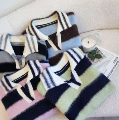 [WEBSITE EXCLUSIVE] C3902 Fluffy Collared Sweater