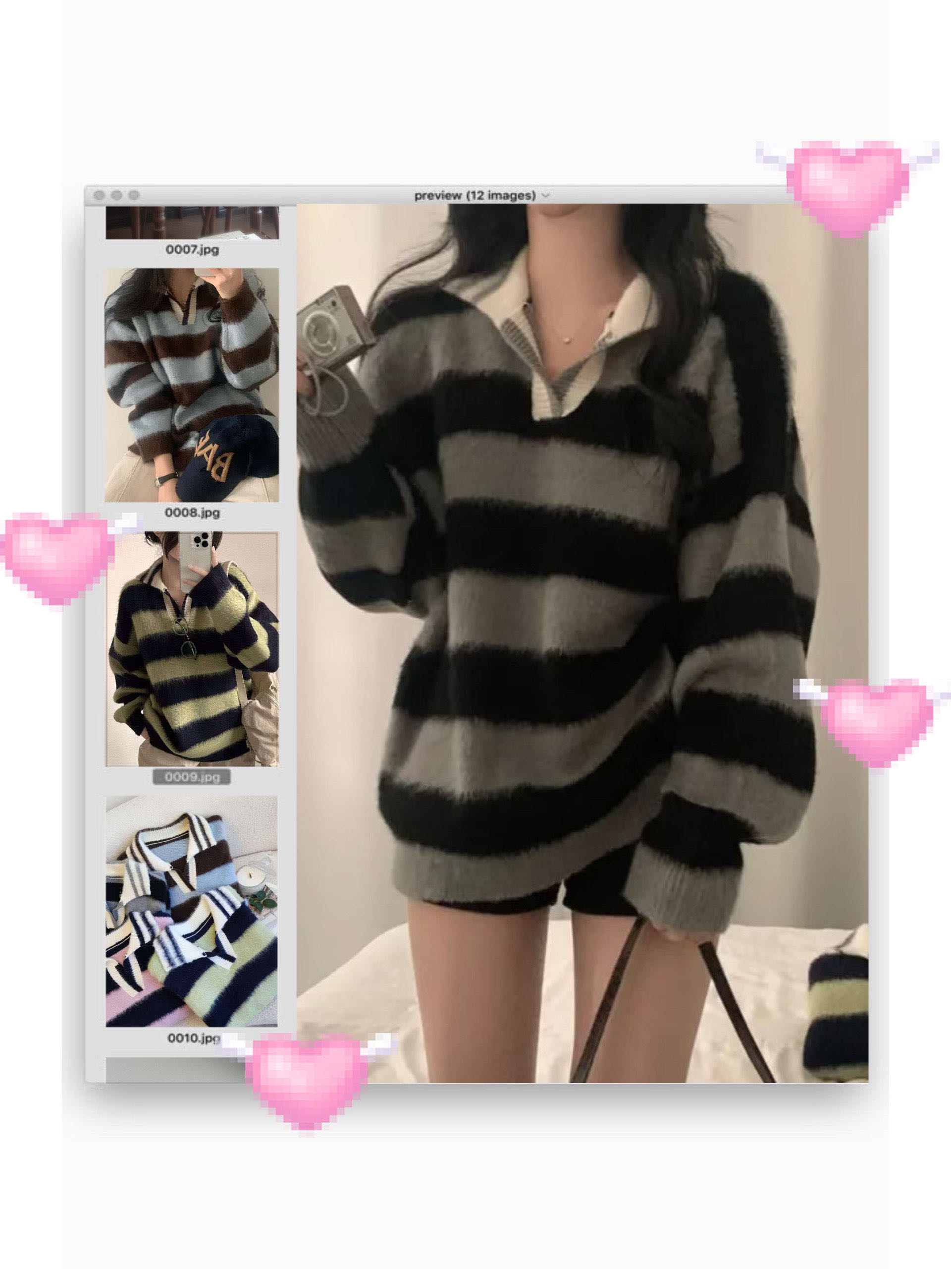 [WEBSITE EXCLUSIVE] C3902 Fluffy Collared Sweater