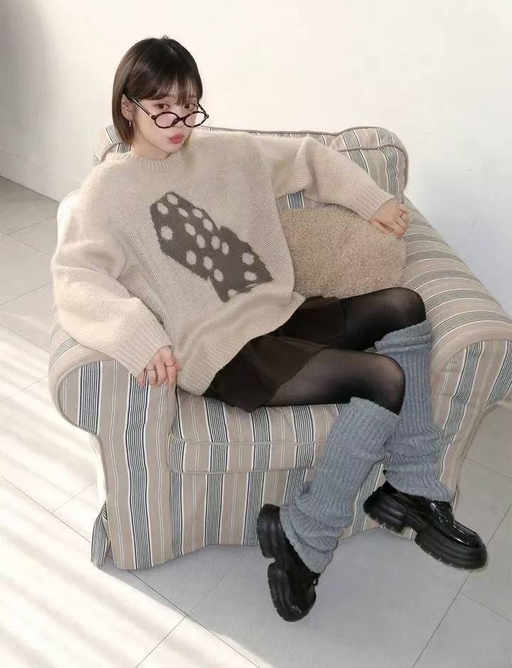 [WEBSITE EXCLUSIVE] C3904 Double Dice Knit Sweater