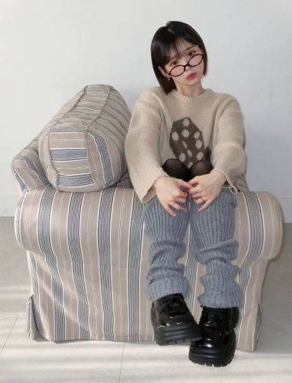 [WEBSITE EXCLUSIVE] C3904 Double Dice Knit Sweater