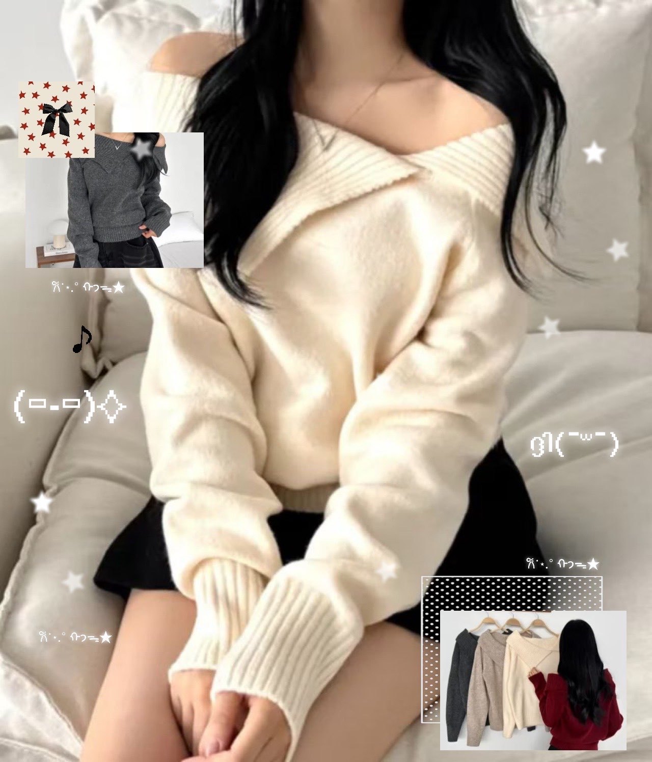 [Preorder 1st Drop Price] C3908 Soft Fragile Knit Sweater