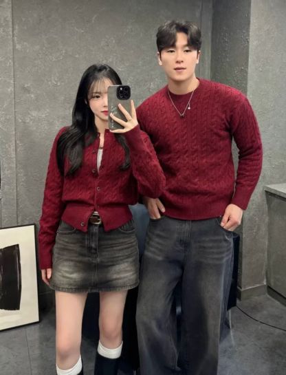 [Preorder 1st Drop Price] C3910 Couple Knit Cardigan