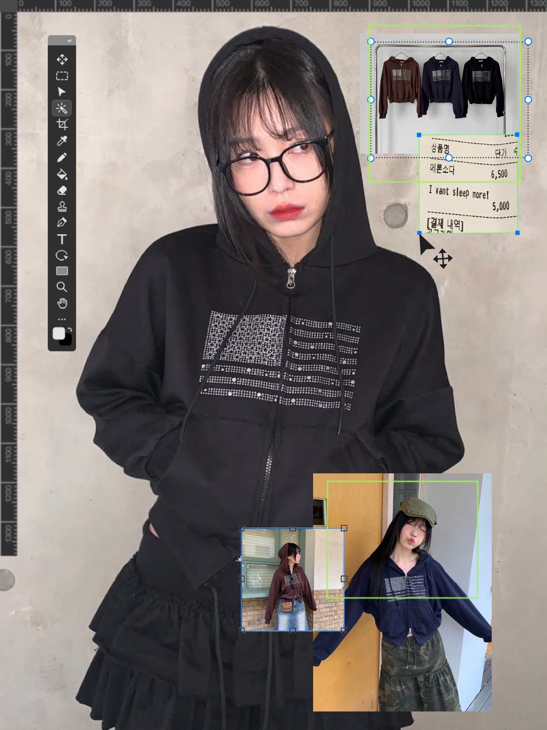 [Preorder 1st Drop Price] C4001 Glitter Drift Hoodie