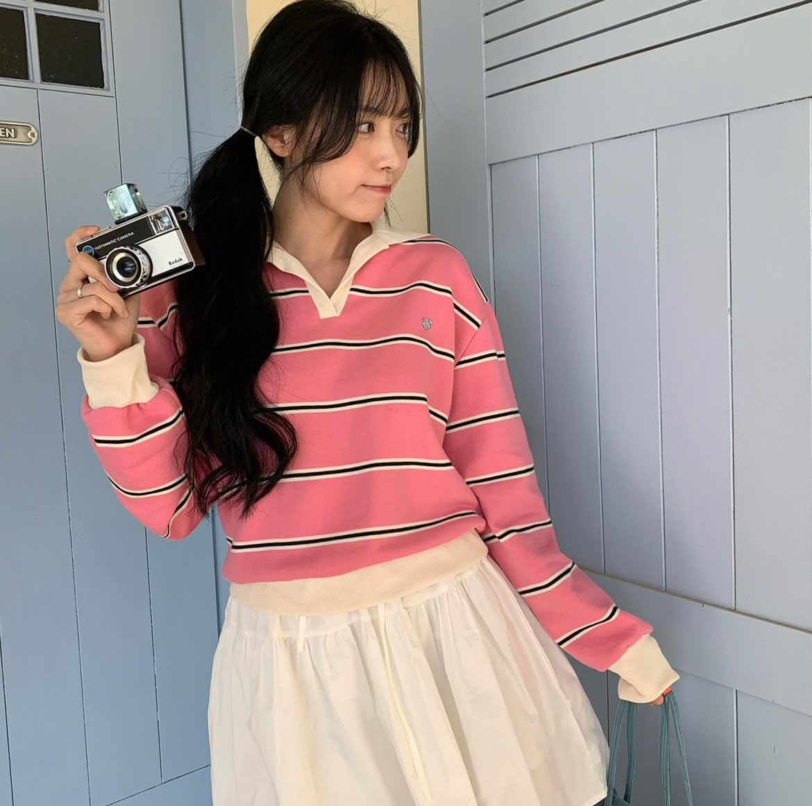 [Preorder 1st Drop Price] C4002 Heartbeat Collared Sweater