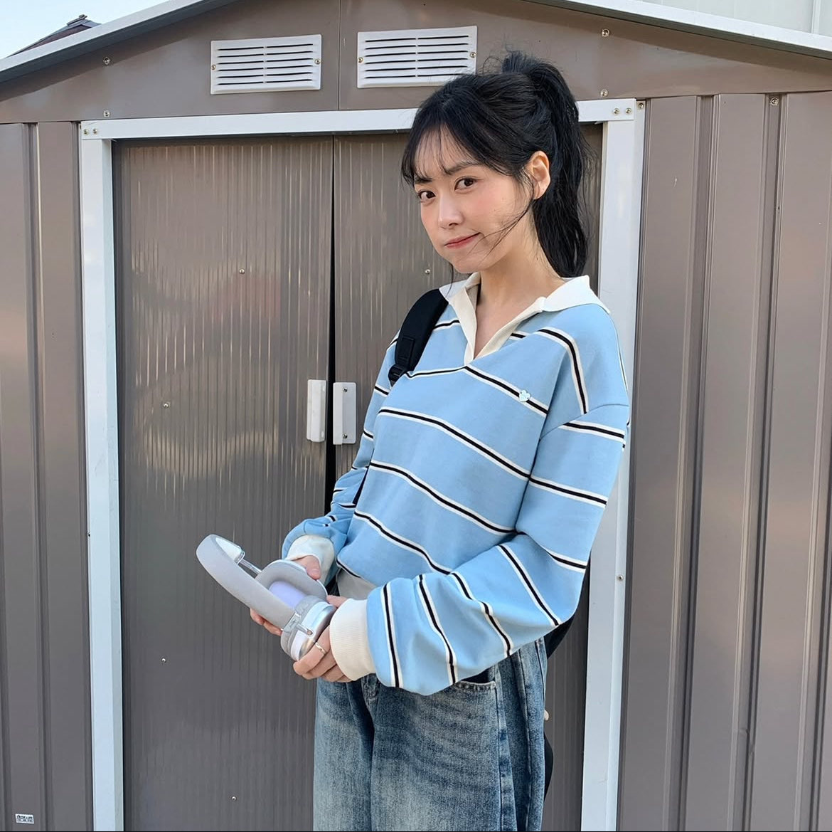 [Preorder 1st Drop Price] C4002 Heartbeat Collared Sweater