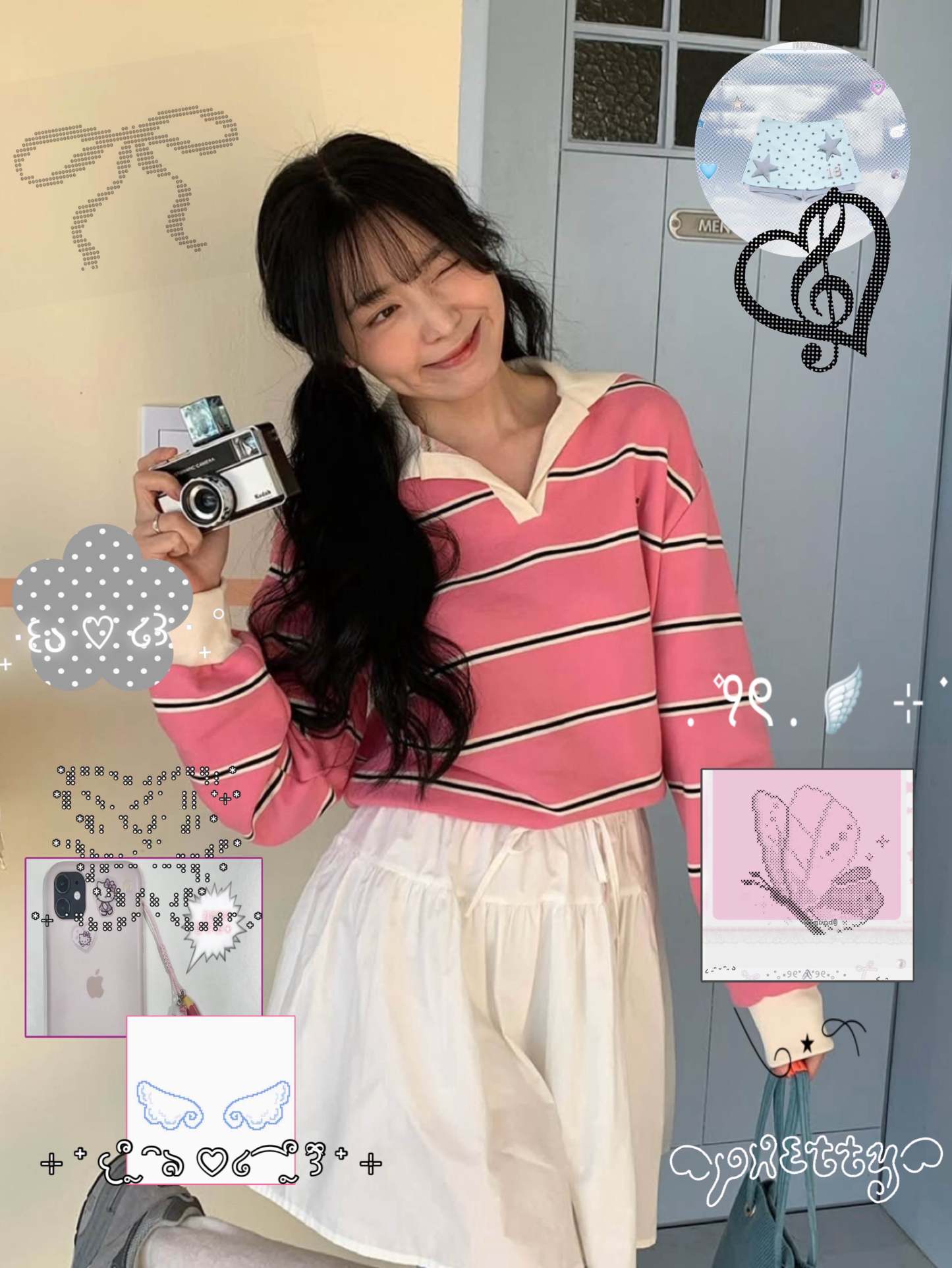 [Preorder 1st Drop Price] C4002 Heartbeat Collared Sweater