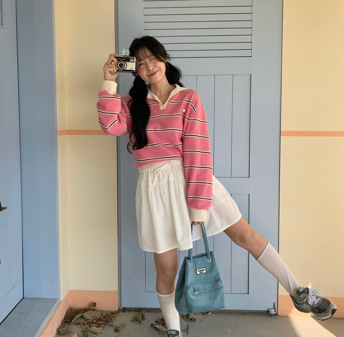 [Preorder 1st Drop Price] C4002 Heartbeat Collared Sweater