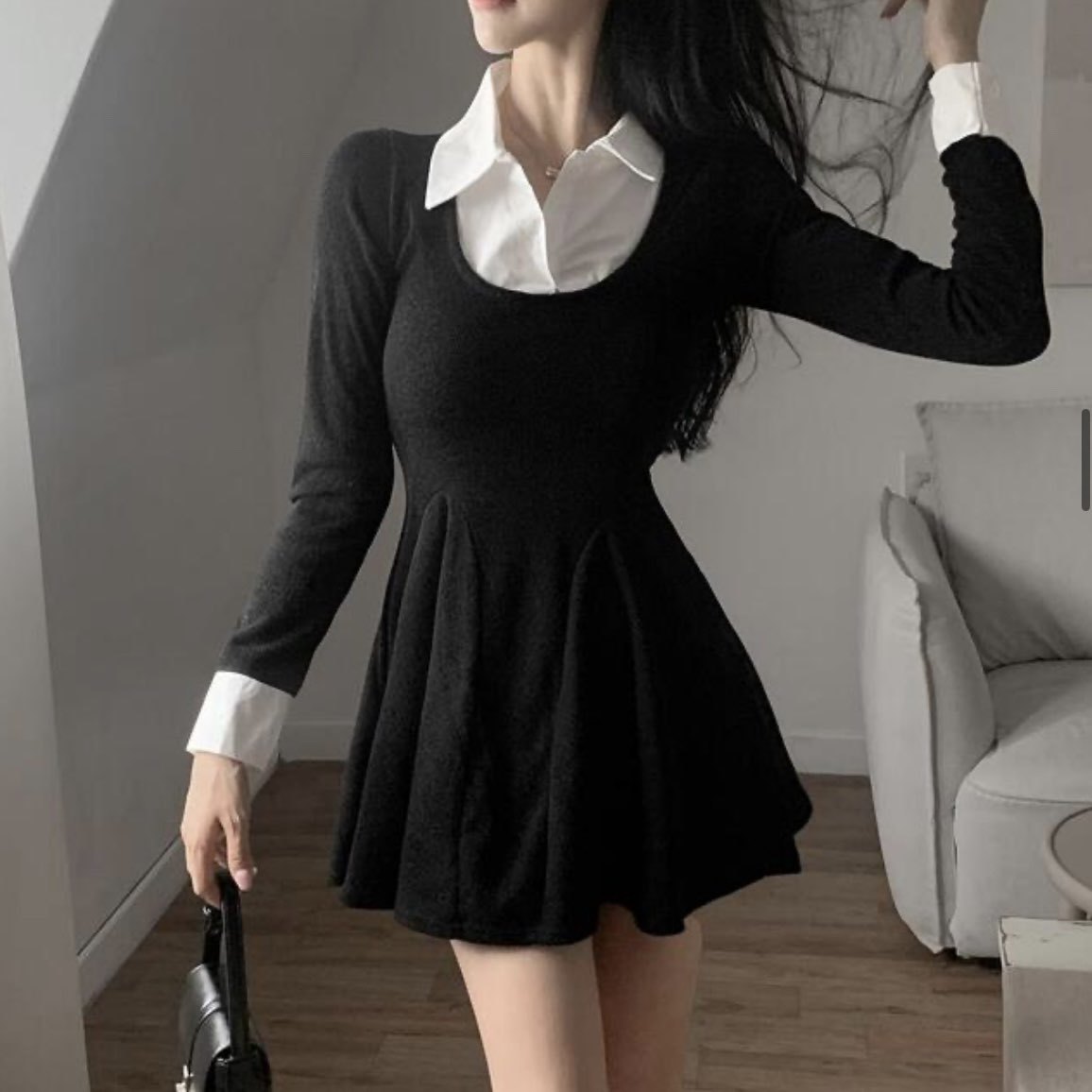 [Preorder 1st Drop Price] C404 Layered Mini Dress