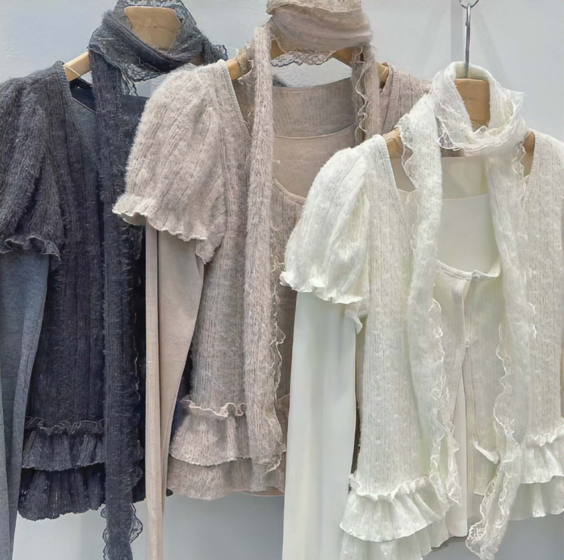 [Preorder 1st Drop Price] C405 Moonlace Boheme Ruffle Set